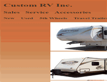 Tablet Screenshot of custom-rv.com